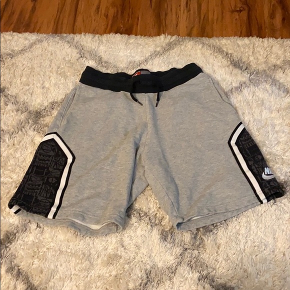 grey nike air shorts